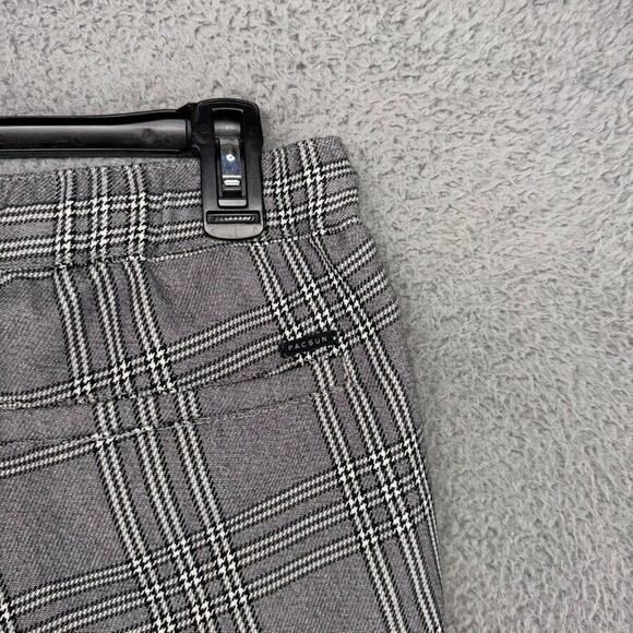 Pacsun Dress Pants Men's medium Gray Black Houndstooth Elastic Waist Casual Flat - Picture 8 of 11